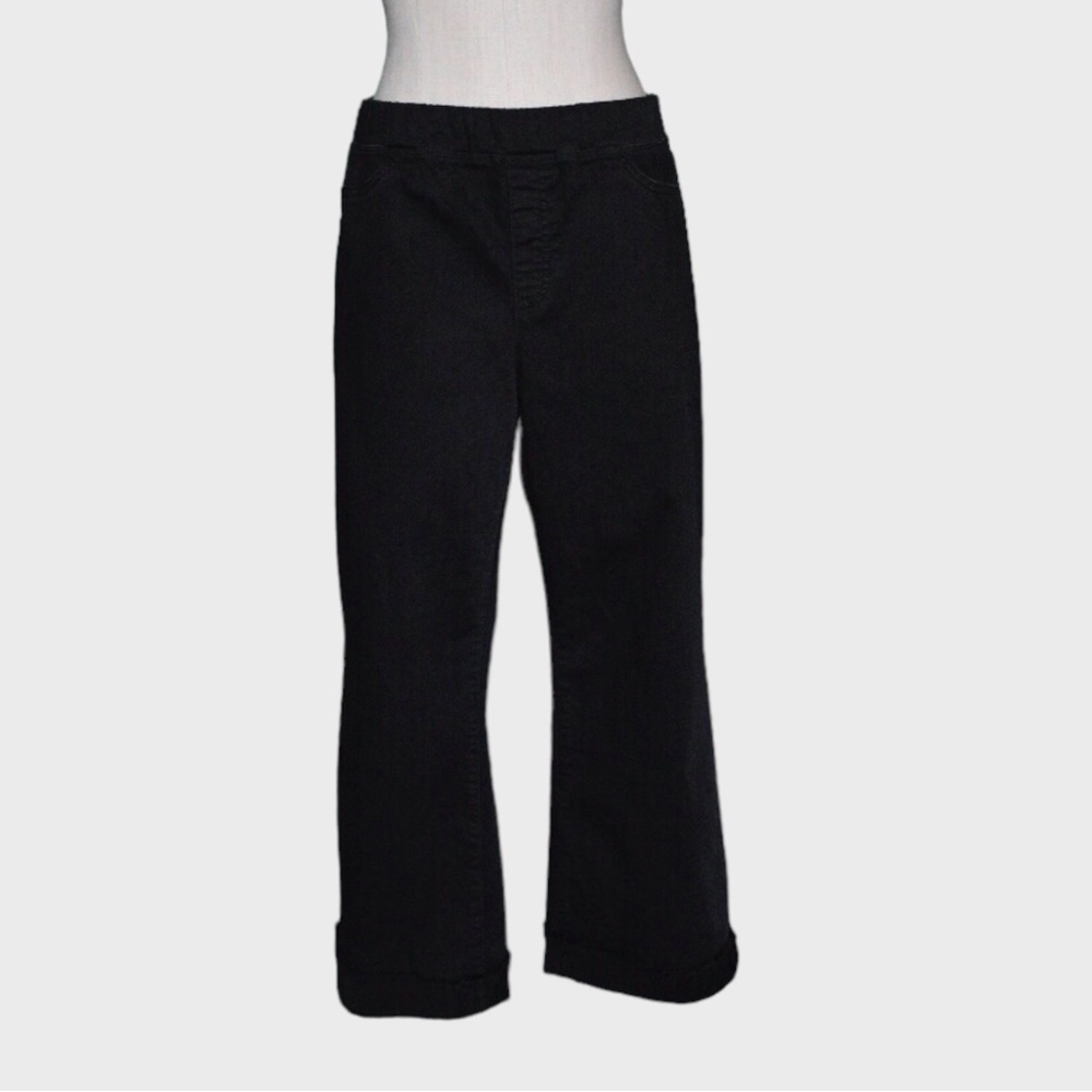 Eileen Fisher Stretch Cotton Cuffed Hem Capri Pants